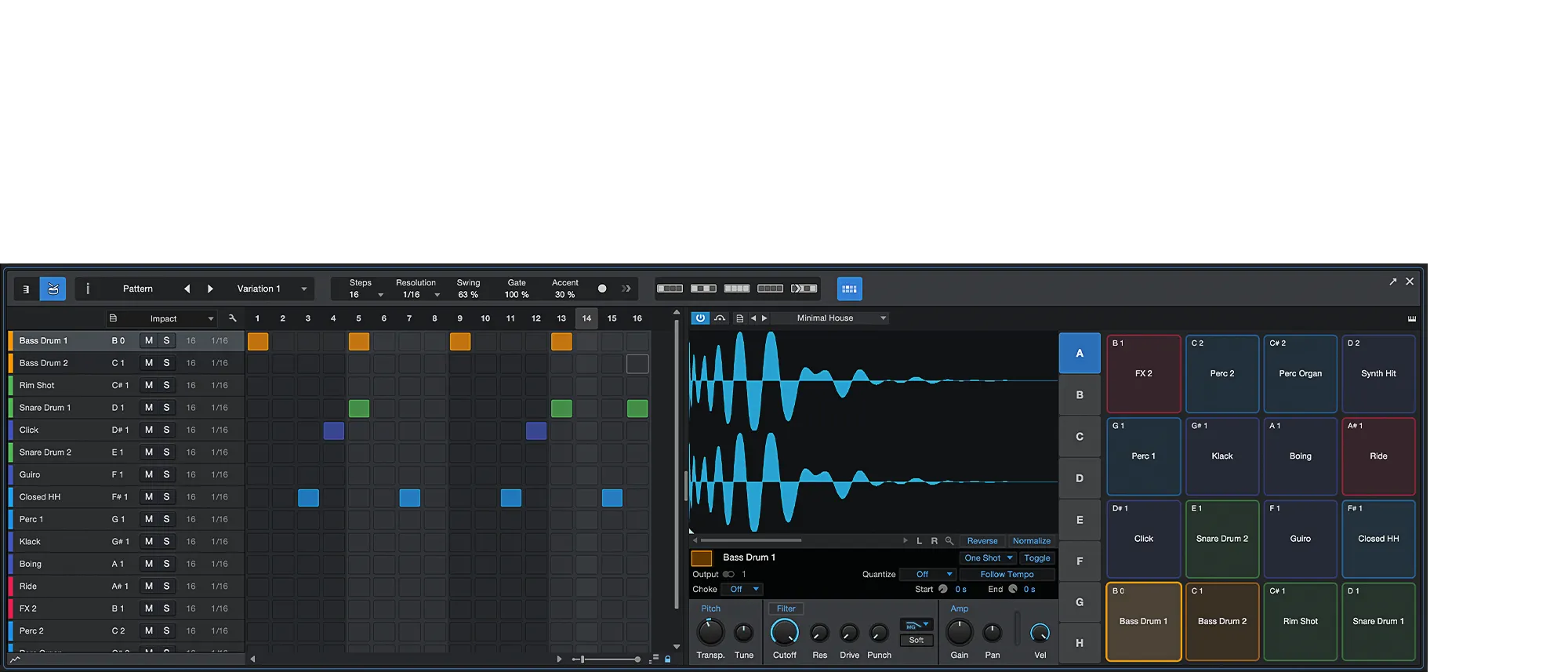Easily build beats and finely shape your ideal tone with highly integrated loop-based production tools.